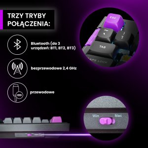 Klawiatura PREYON Silent claw TKL yellow Gateron Yellow Pro (PCSTY85B) 4