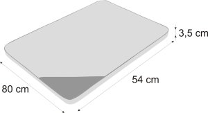 Hobbydog Materac Light, Czarny, r. M, 80x54 cm 6