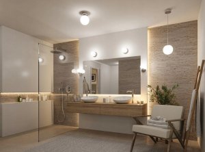 Lampa sufitowa Paulmann Lampa sufitowa łazienkowa GOVE LED 5W 400lm 3000K IP44 230V chrom satyna / metal 3