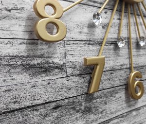 Lavvu Zegar ścienny Lavvu LCT5012 z kryształkami, średnica 49 cm . 5