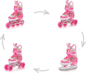 Rolki Meteor Rolki 4w1 Meteor Bunny XS 25-28 Uniwersalny 11