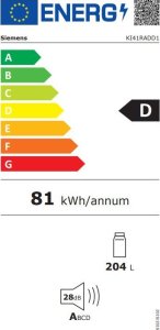 Lodówka Siemens Siemens iQ500 Integrated Refrigerator - 204 L. 6