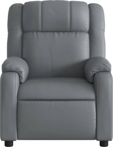 vidaXL vidaXL Elektryczny fotel rozkładany, szary, obity sztuczną skórą 9