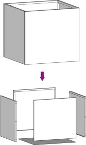 vidaXL Donice 2 szt. srebrny 42x40x39 cm stal ocynkowana 7
