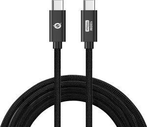 Kabel USB Conceptronic USB-C - USB-C 2 m Czarny (ETTA02B20) 2