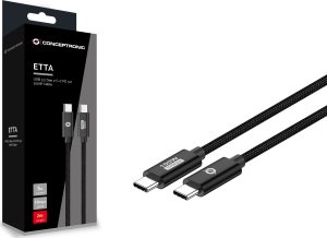 Kabel USB Conceptronic USB-C - USB-C 2 m Czarny (ETTA02B20) 3