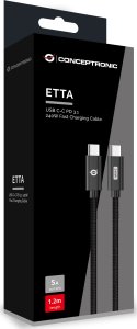 Kabel USB Conceptronic USB-C - USB-C 2 m Czarny (ETTA03B20) 4