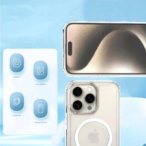 Hurtel Etui Clear Corner Case MagSafe na iPhone 16 Plus - przezroczyste 5