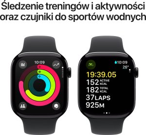 Smartwatch Apple Watch 10 GPS 42mm Jet Black Alu S/M Czarny (MWWE3) 4