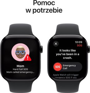 Smartwatch Apple Watch 10 GPS 42mm Jet Black Alu M/L Czarny (MWWF3) 6