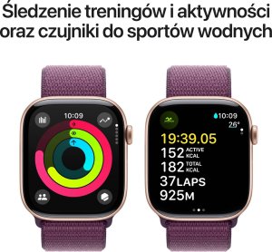 Smartwatch Apple Watch 10 GPS 42mm Rose Gold Alu Sport Loop Fioletowy (MWWK3) 4