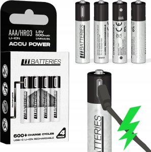 LiiBateries LIIBATTERIES AKUMULATORY LI-ON TYPU AAA 4szt 1