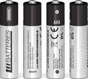 LiiBateries LIIBATTERIES AKUMULATORY LI-ON typ AAA 4szt 2