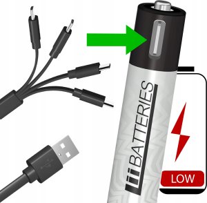 LiiBateries LIIBATTERIES AKUMULATORY LI-ON typ AAA 4szt 4