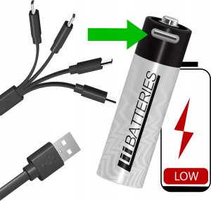 LiiBateries LIIBATTERIES AKUMULATORY LI-ON TYPU AA 4szt 8