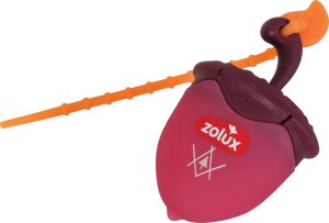 Zolux Świecąca zawieszka do obroży dla psa BIVOUAK czerwona orzech na USB 2