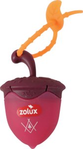 Zolux Świecąca zawieszka do obroży dla psa BIVOUAK czerwona orzech na USB 3