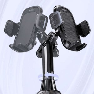 Yesido Uchwyt samochodowy na telefon obrotowy 360 do samochodu w miejsce na kubek Cup Holder Yesido C195 Czarny 3
