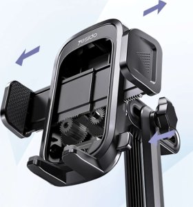 Yesido Uchwyt samochodowy na telefon obrotowy 360 do samochodu w miejsce na kubek Cup Holder Yesido C195 Czarny 5