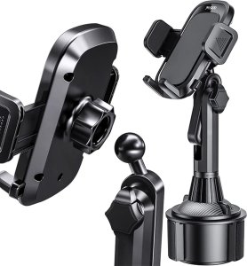 Yesido Uchwyt samochodowy na telefon obrotowy 360 do samochodu w miejsce na kubek Cup Holder Yesido C195 Czarny 9