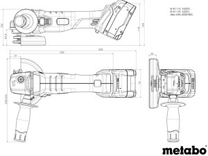 Szlifierka Metabo ANGLE GRINDER 18 7-125 CARCASS 2