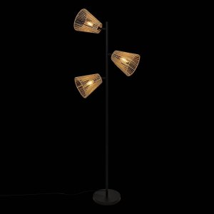 Atmosphera Lampa stojąca boho GIADA, 3 obrotowe klosze, 150 cm 4