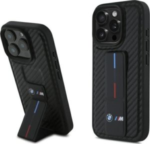 BMW BMW BMHCP16XGSPCCK iPhone 16 Pro Max 6.9" czarny/black hardcase M Grip Stand Smooth and Carbon 1