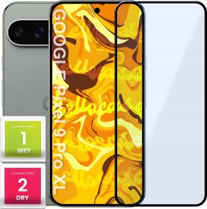 Hello Case SZKŁO HARTOWANE DO GOOGLE PIXEL 9 PRO XL 5G PEŁNE NA CAŁY EKRAN SZKIEŁKO 5D 1