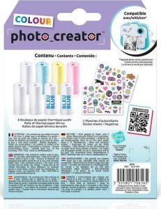 Canal Toys Photo Creator photo paper refill kit, additional colored paper rolls, 8 pcs 4
