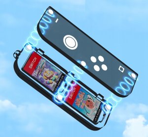 JYS Pudełko Etui CASE Futerał Obudowa Box na Karty Gry do Nintendo Switch OLED / Transparentny - Czarny 4