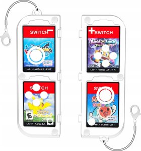 JYS Pudełko Etui CASE Futerał Obudowa Box na Karty Gry do Nintendo Switch OLED / -NS257 / Przezroczysty 2