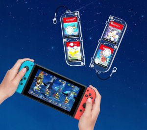 JYS Pudełko Etui CASE Futerał Obudowa Box na Karty Gry do Nintendo Switch OLED / -NS257 / Przezroczysty 4