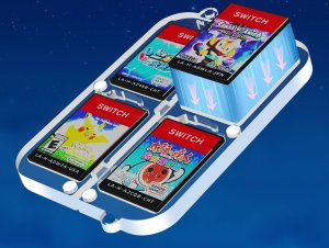 JYS Pudełko Etui CASE Futerał Obudowa Box na Karty Gry do Nintendo Switch OLED / -NS257 / Przezroczysty 5