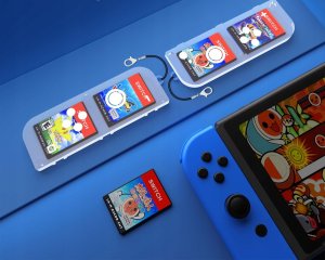 JYS Pudełko Etui CASE Futerał Obudowa Box na Karty Gry do Nintendo Switch OLED / -NS257 / Przezroczysty 7