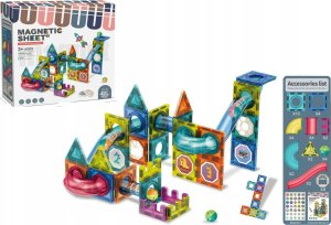 Gazelo Klocki magnetyczne tor DIY (42 elementy) G205793 1
