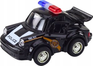 LeanToys Autko Policyjne Klasyczne 1:38 Napęd Światła Dźwięki Czarny 2