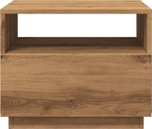 vidaXL vidaXL Stolik kawowy z podświetleniem LED, dąb artisan, 50x49x40 cm 7