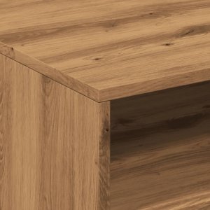 vidaXL vidaXL Stolik kawowy z podświetleniem LED, dąb artisan, 50x49x40 cm 10
