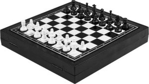 Swede ZESTAW GIER PLANSZOWYCH MAGNETYCZNYCH 3W1 PODRÓŻNE SZACHY CHIŃCZYK DRABINKI HALMA 4