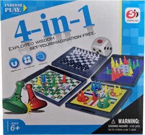 Swede ZESTAW GIER PLANSZOWYCH MAGNETYCZNYCH 3W1 PODRÓŻNE SZACHY CHIŃCZYK DRABINKI HALMA 7