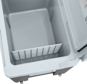 Lodówka turystyczna Tectake Elektryczna lodówka i podgrzewacz z uchwytami i kółkami, 40 l - szary 7