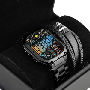 Smartwatch Gravity Zestaw męski zegarek SMARTWATCH GRAVITY LUTON GT6-2 + bransoletka Pacific 1