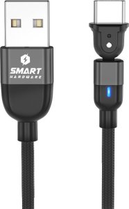 Kabel USB Smart Hardware USB-A - USB-C 1 m Czarny 2