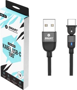 Kabel USB Smart Hardware USB-A - USB-C 1 m Czarny 3