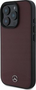 Mercedes Mercedes MEHMP16L23RBARR iPhone 16 Pro 6.3" czerwony/red hardcase Textured And Plain Leather MagSafe 1