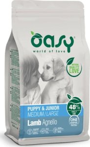 Oasy OASY - Karma dla psa 12kg Puppy&Junior Medium z jagnięciną 1