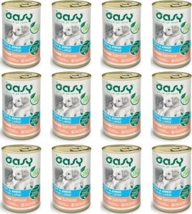 Oasy Mokra karma dla psa OASY Puppy&Junior z łososiem 12x400g 1