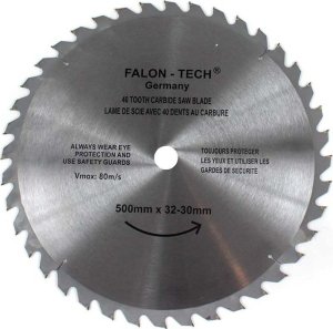 Falon-Tech TARCZA DO DREWNA 500x32/25,4 mm 40T ZĘBÓW WIDIOWA WIDIA 1