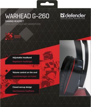 Słuchawki Defender Warhead G-260 Czerwone (64121) 7