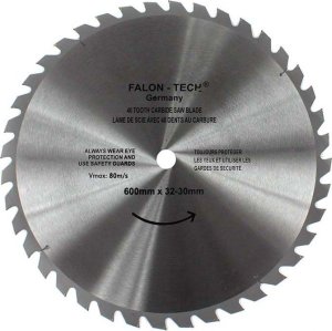 Falon-Tech TARCZA PIŁA DO DREWNA WIDIA FT 600/32-30 T40 WIDA 1